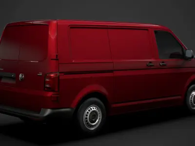Volkswagen Transporter Van L1H1 T61 2020 3D model