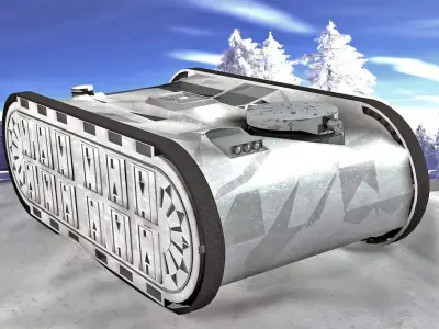 snow tank Free 3D model
