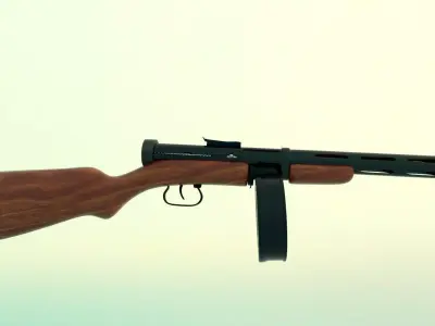 PPD-40 rifle for gta san andreas 3D model