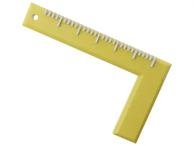  Corner ruler CARTOON  3D model