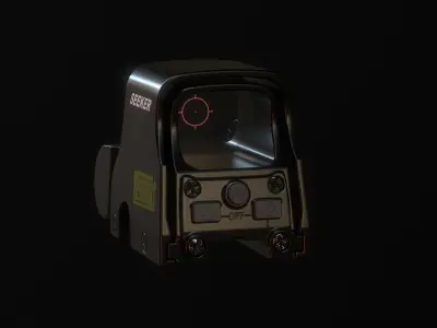 Holographic Optic Low-poly 3D model