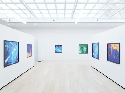 Art Museum Gallery Interior 4 3D model