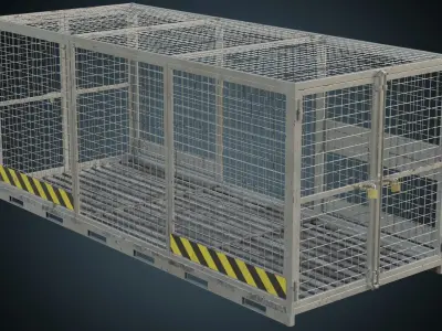 Cage 3B Low-poly 3D model