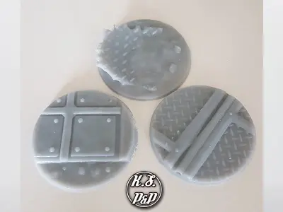 Industrial Bases - 40mm Set I 3D print model