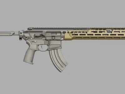 MCX Spear LT - FULL KIT - Replica - LOW POLY Low-poly 3D model
