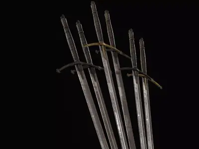 Death Knight Greatsword Low-poly 3D model