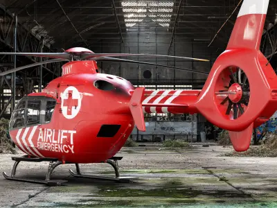 Eurocopter EC-135 3D model