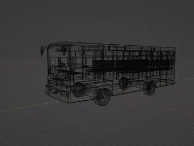 The bus 3D model purchase