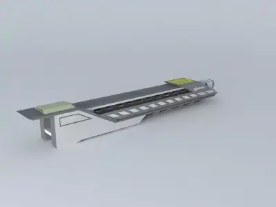 The RG-110 Prototype Rail Gun  Free 3D model
