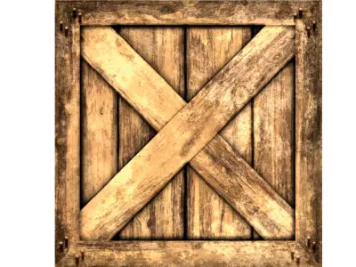 Wooden Box 3D model buy