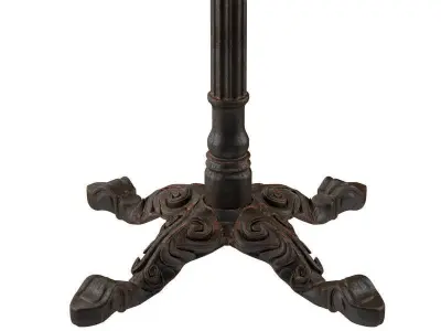 Square Vintage Restaurant Table 3D model