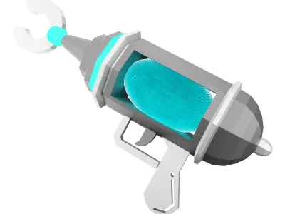 3d fictional comic weapon icon 3D model
