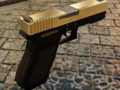 Glock Gun 3D model buy