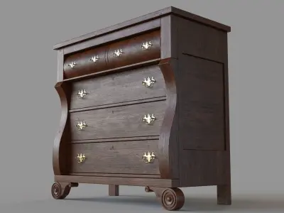 Antique Chest 3D model purchase
