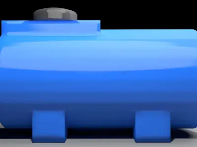Plastic Water Tank 4 3D model