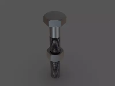 Nut Bolt 3D print model