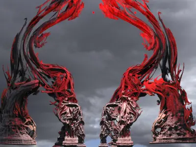 Mistress of evil Vine forest centre Archs 3D model