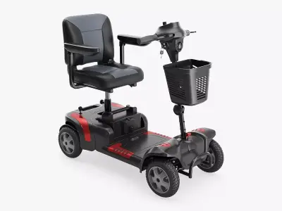 Medical four wheel power scooter 3D model