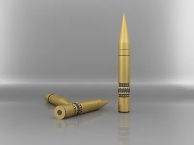 Bullet Low-poly 3D model get