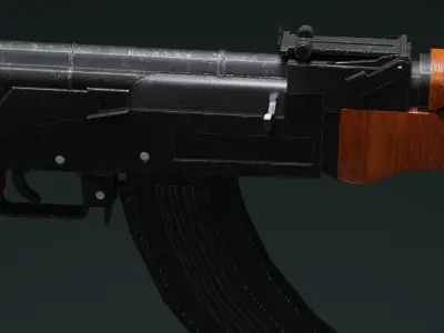 AK47 GAME  Low-poly 3D model