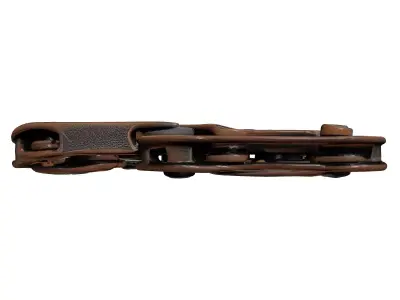 Distressed Industrial Track Chain Link 3D model