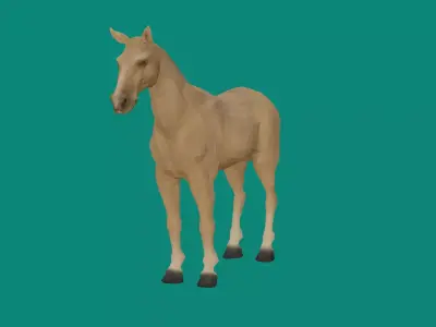 loepoly horse 3d model 3D model