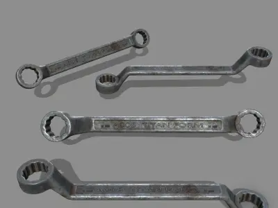 Wrench 1 Low-poly 3D model purchase