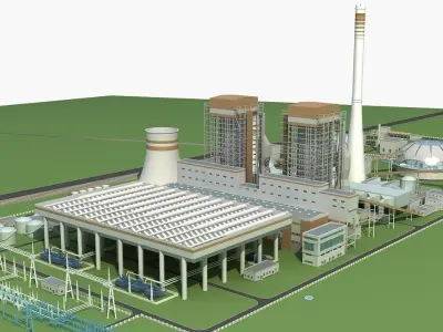 Power Station 3 3D model