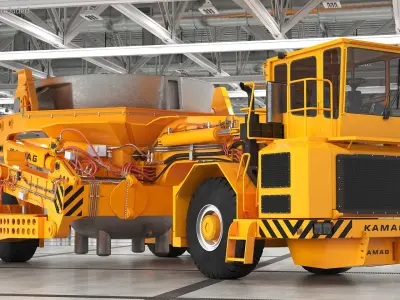 KAMAG Slag Pot Carrier 3D model purchase