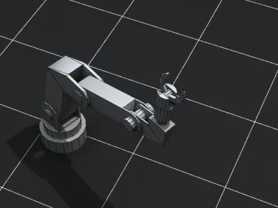 Mechanical Arm Jointed Animated Free 3D model