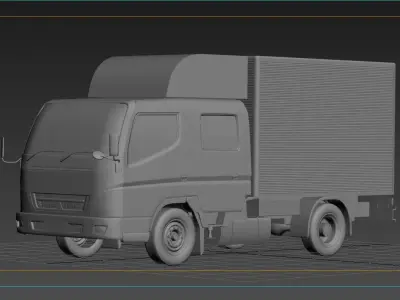 Mitsubishi Fuso   Crew Cab   3D model