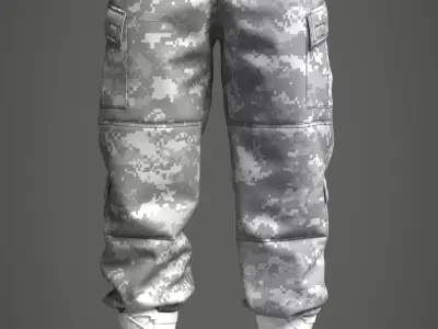ACU Army Combat Uniform - Marvelous Designer 3D model