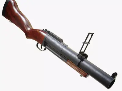 Grenade Launcher  Low-poly 3D model