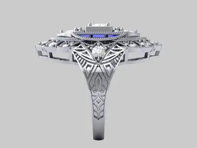 ArtDeco Ring 3D print model purchase