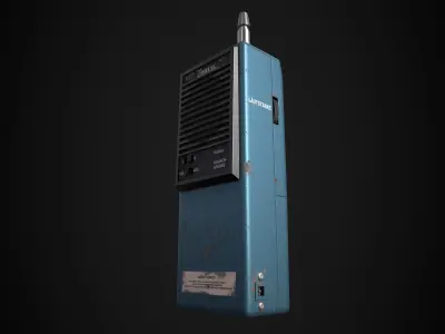 Retro Walkie-Talkie Low-poly 3D model