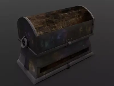 Old Chest 3D Model  Low-poly 3D model