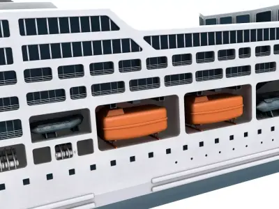 Passenger Cruise Ship  3D model