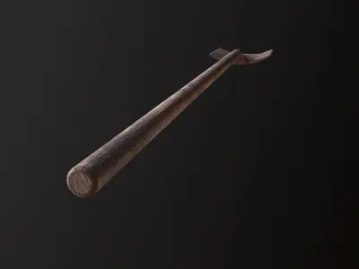 Rusty Shovel - PBR Game Ready Low-poly 3D model