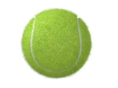 Paddle Tennis Racket and Tennis ball   Low-poly 3D model