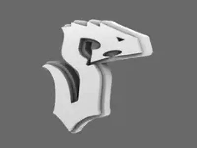Void Serpents V10K Shoulder Symbols RIGHT 3D print model