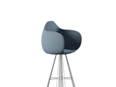 Chair designed  for industrial interior spaces 3D model