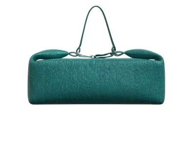 Blue green Leather Box Bag 3D model