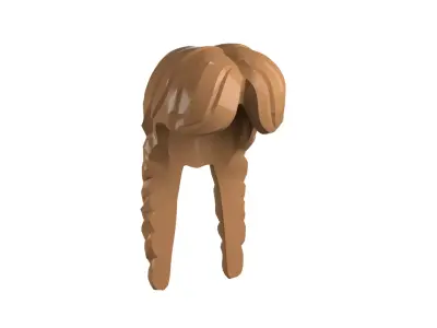 Custom3Dprint Minifigure Accessory - Minifigure Hair S3 - 01 3D print model