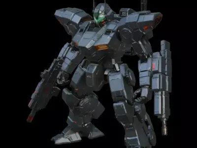 War Mech - Sci-Fi Battle Robot 3D model
