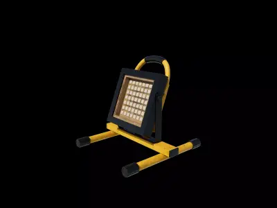 Halogen work light 3D model by ahammodullah