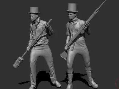 33 Medieval World at War 3D printing figures 3D print model