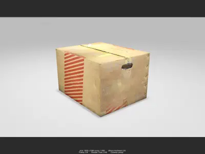 Box 06 Low-poly 3D model