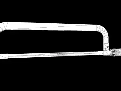 Old Metal Saw PBR Low-poly 3D model