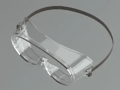 Safety glasses Low-poly 3D model purchase