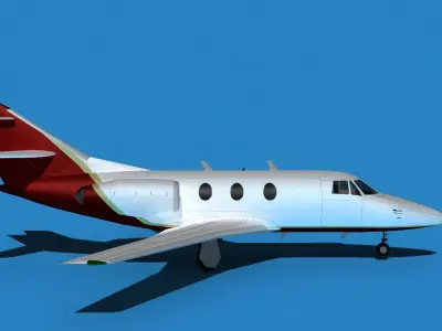 Dassault Falcon 10 V06 3D model
